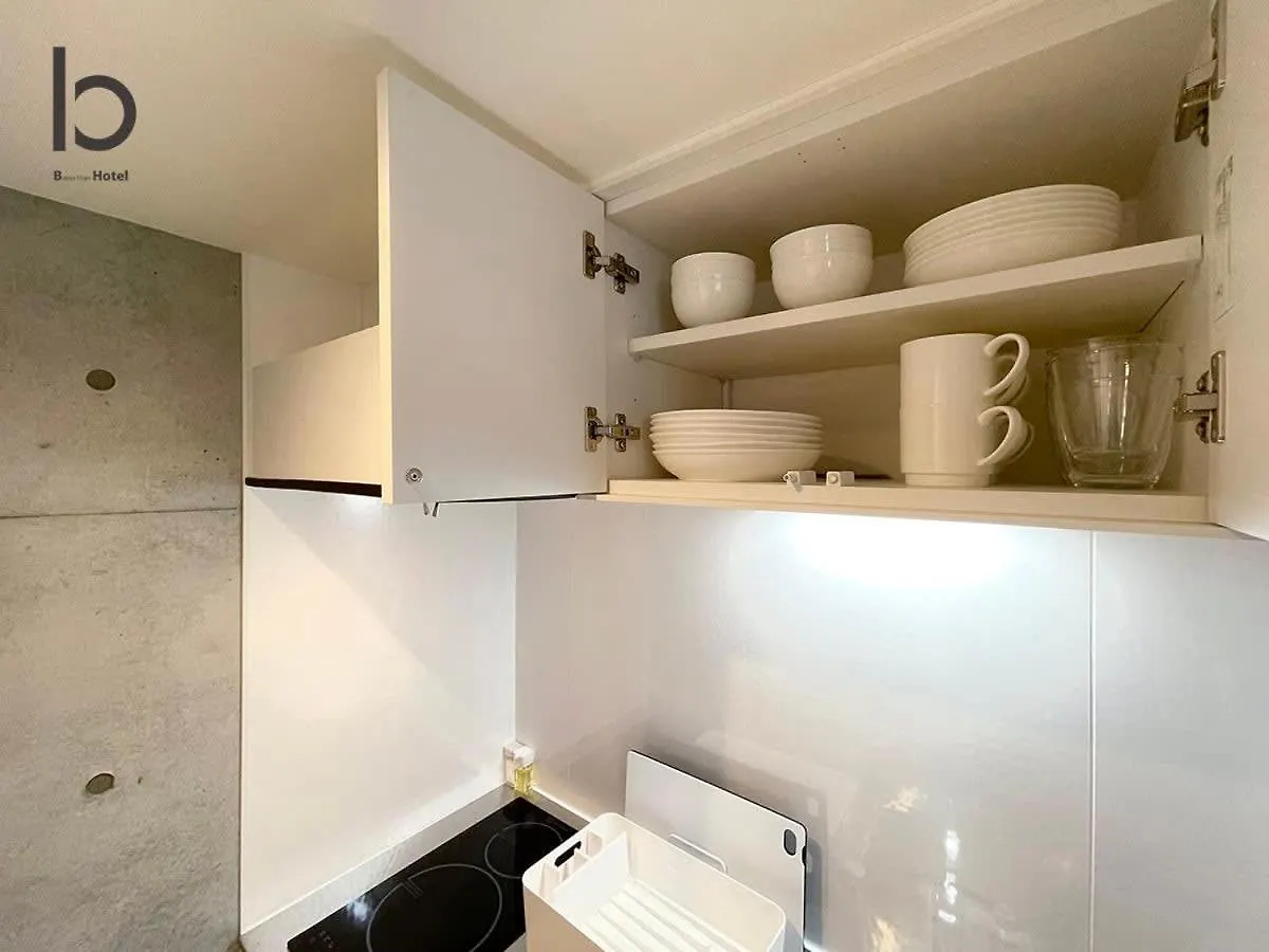 アパート Bhotel Nekoyard - Modern Loft Studio Near Peace Park & City Center 広島市